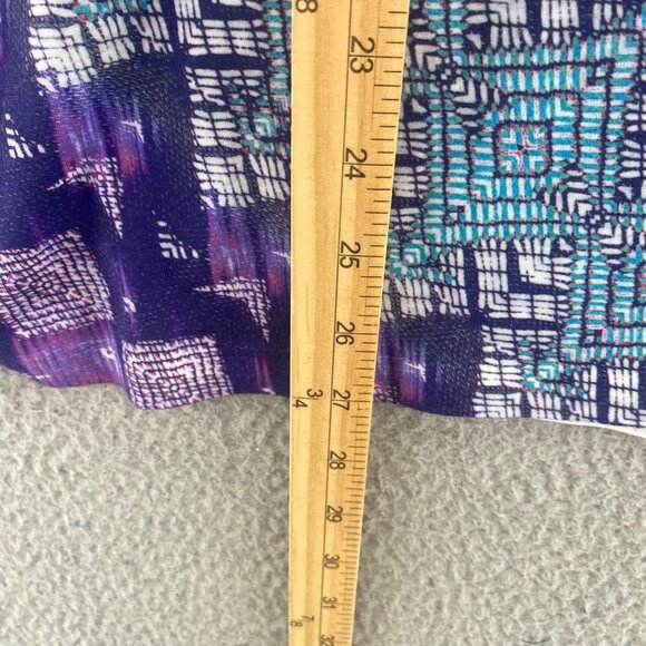 Chicos Top Womens 3 US Extra Large Purple 3/4 Sleeve Rhinestone V Neck Stretch - Picture 8 of 9